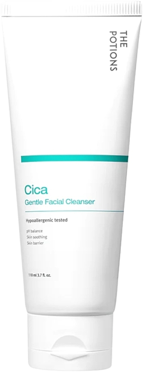 М'який засіб для чищення для обличчя - The Potions Cica Gentle Facial Cleanser — фото N1