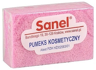 Пемза косметична кольорова, рожева - Sanel — фото N1