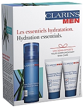 Парфумерія, косметика Набір - Clarins Men Hydration Essentials (f/balm/50ml + wash/gel/30ml + shm/sh/gel/30ml)