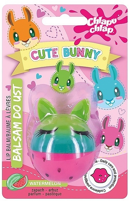 Блеск для губ "Cute Bunny", арбуз - Chlapu Chlap Cute Bunny Watermelon — фото N1