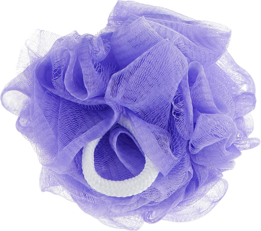 Мочалка для душа, BSS-92, "Бантик", фиолетовая - Beauty LUXURY — фото N1