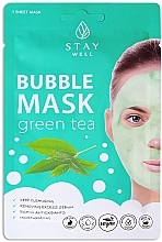 Маска для обличчя - Stay Well Deep Cleansing Bubble Green Tea — фото N1