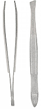 Парфумерія, косметика Пінцет широкий, скошений, 8 см, срібло - Titania