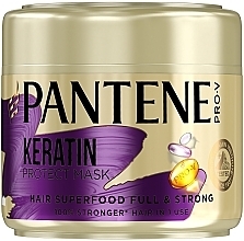 Маска для волосся з кератином "Живильний коктейль" - Pantene Keratin Protect Mask — фото N2