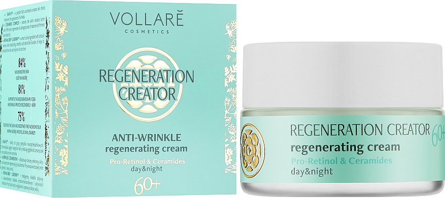 Відновлювальний крем проти зморшок 60+ - Vollare Regenerating Cream — фото N2