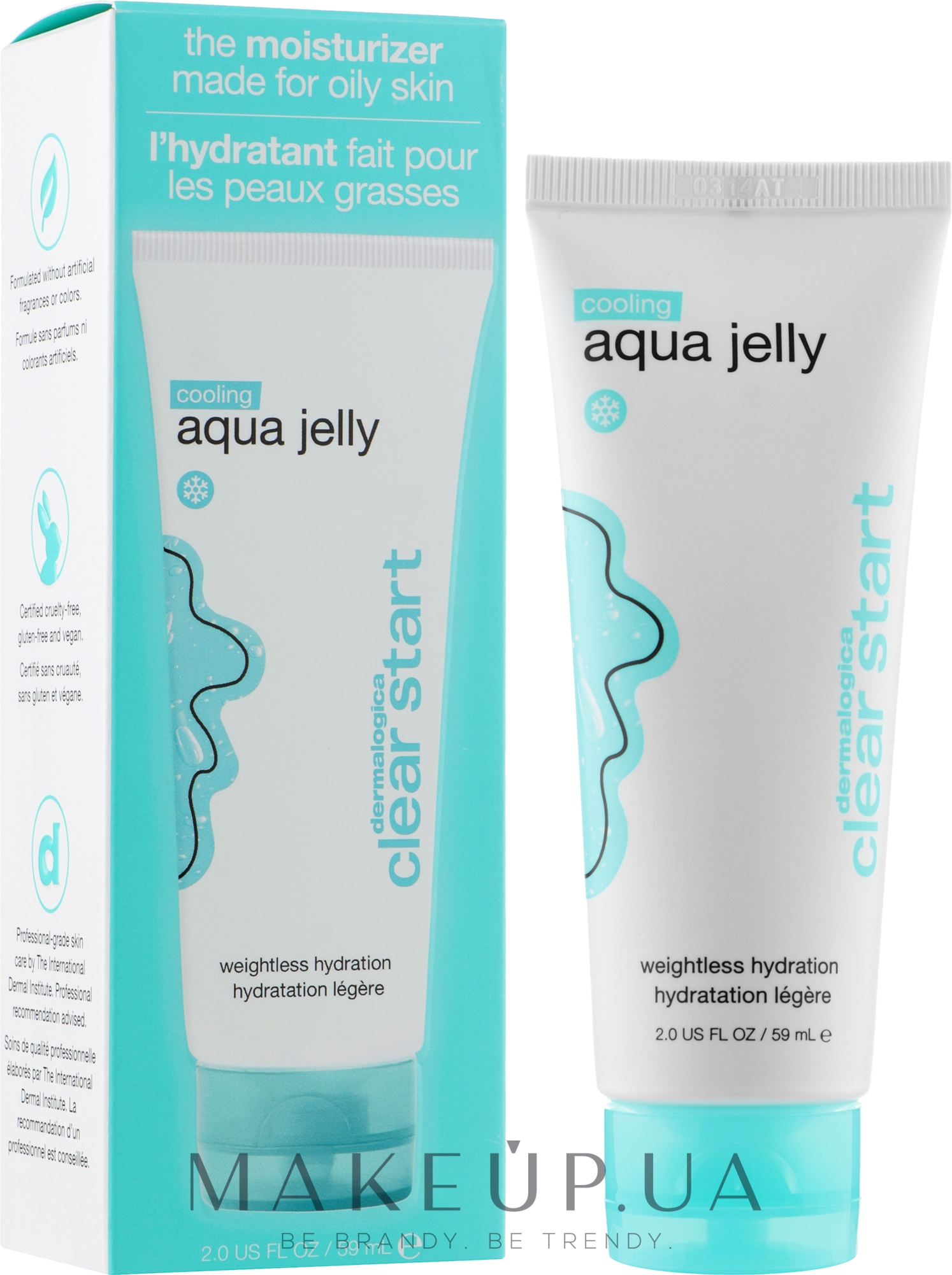 Охлаждающий аква крем для увлажнения жирной кожи - Dermalogica Clear Start Cooling Aqua Jelly — фото 59ml
