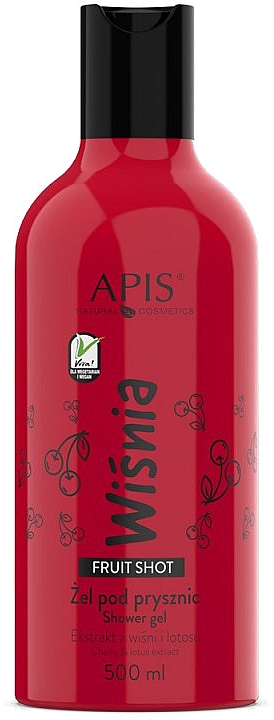 Гель для душу "Вишня" - APIS Professional Fruit Shot Cherry Shower Gel — фото N1