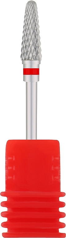 Насадка для фрезера твердосплав Small Cone, красная - Vizavi Professional — фото N1