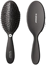 ПОДАРУНОК! Щітка для догляду за волоссям і шкірою голови, чорний - HH Simonsen Wonder Brush Midi Black — фото N1