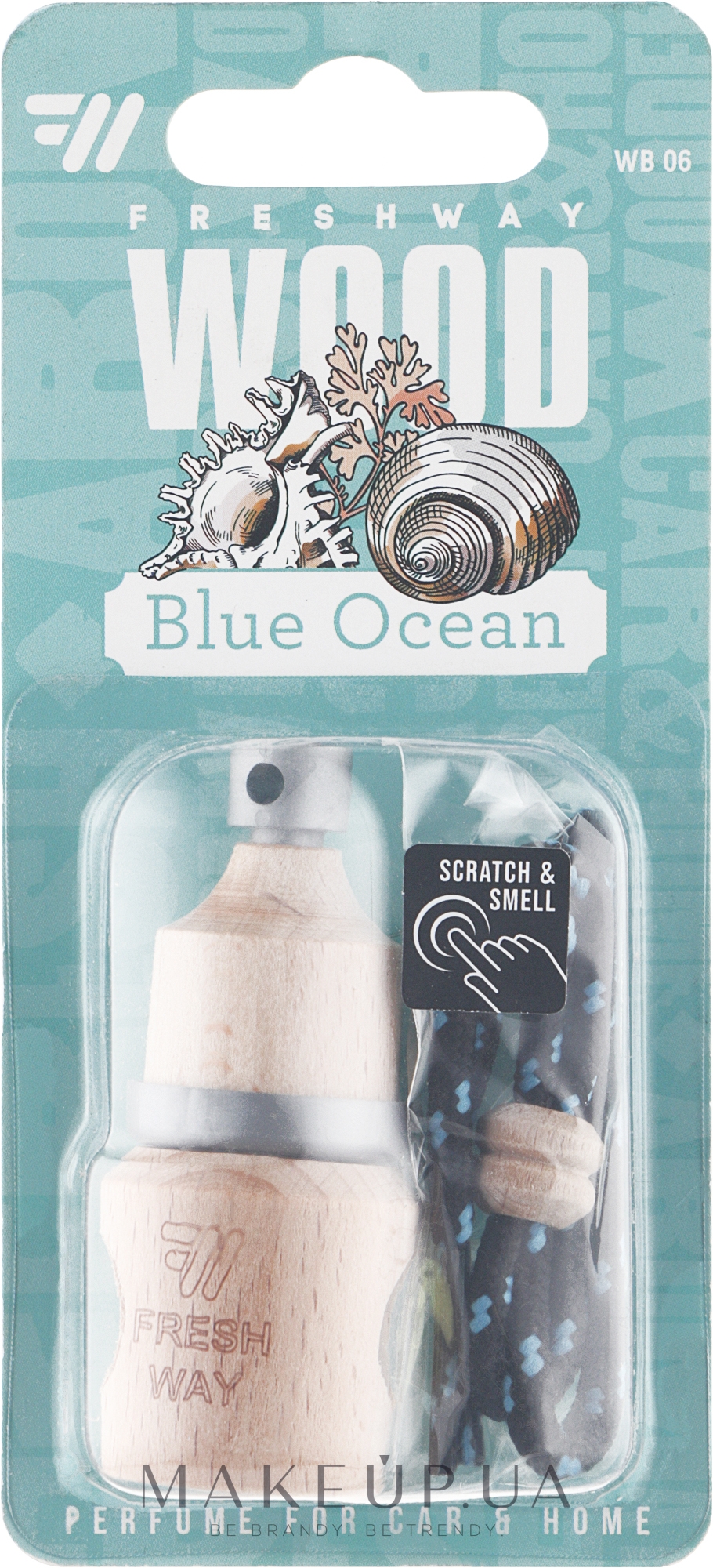 Ароматизатор подвесной "Blue Ocean" - Fresh Way Wood — фото 5ml