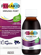 Питний "Імуно-Форт. Чорниця" для зміцнення імунітету дітей - Pediakid Immuno-Fort — фото N2
