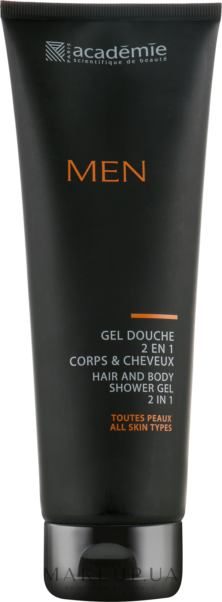 Гель-душ 2 в 1 для тела и волос - Academie Men Hair And Body Shower Gel 2 In 1 — фото 250ml