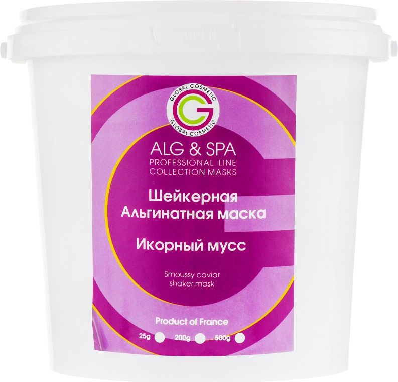 Шейкерная альгинатная маска "Икорный мусс" - ALG & SPA Professional Line Collection Masks Smoussy Caviar Shaker Mask  — фото N5