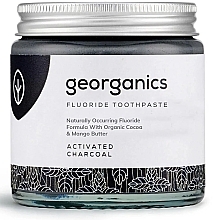 Натуральна зубна паста з фтором - Georganics Activated Charcoal Fluoride Toothpaste — фото N2