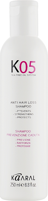 Шампунь проти випадіння волосся - Kaaral К05 Anti Hair Loss Shampoo — фото N3