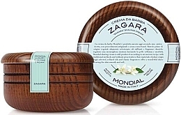 Крем для бритья "Zagara" - Mondial Shaving Cream Wooden Bowl — фото N1