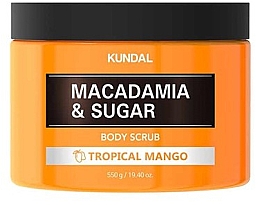 Парфумерія, косметика Скраб для тіла "Тропічне манго" - Kundal Macadamia&Sugar Body Scrub Tropical Mango