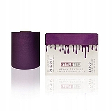 Фольга для волос что позволяет легко выдавать отдельные листы, 5x300, фиолетовая - StyleTek — фото N1