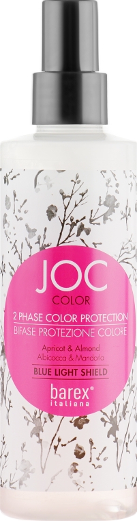 Двухфазный несмываемый спрей с абрикосовым и миндальным экстрактами - Barex Joc Color Protection Blue Light Shield