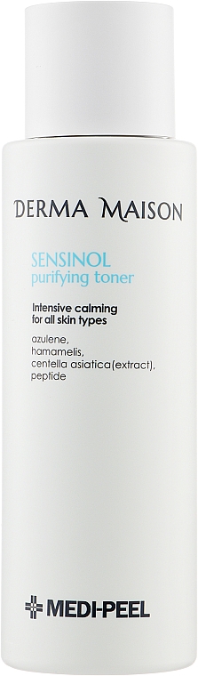 Заспокійливий тонер для обличчя з азуленом - Medi-Peel Derma Maison Sensinol Purifying Toner — фото N1