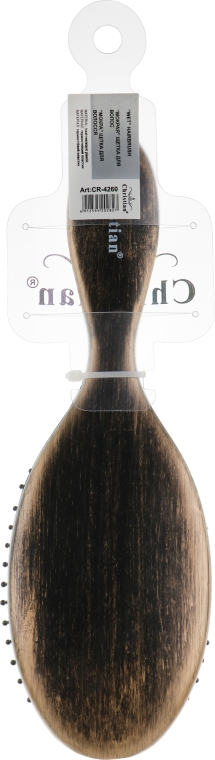 Щетка для волос, CR-4260, черно-золотая - Christian — фото N2