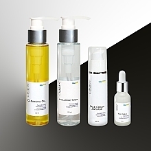 Набор для ухода за кожей лица "35+" - Chaban Natural Cosmetics 35+ (oil/100ml + serum/15ml + cr/30ml + tonic/100ml) — фото N2