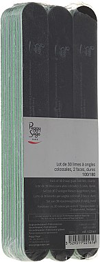 Комплект двосторонніх пилочок для нігтів "Грандіозна", 100/180, чорні - Peggy Sage 2-Way Washable Nail Files — фото N1