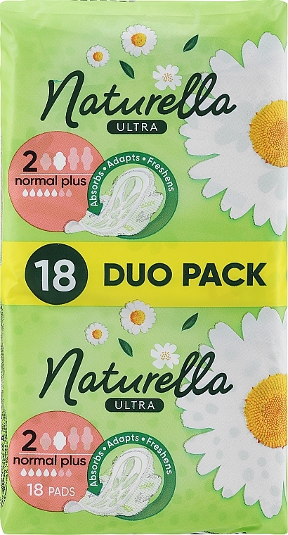 Гігієнічні прокладки з крильцями, 18 шт. - Naturella Ultra Normal Plus