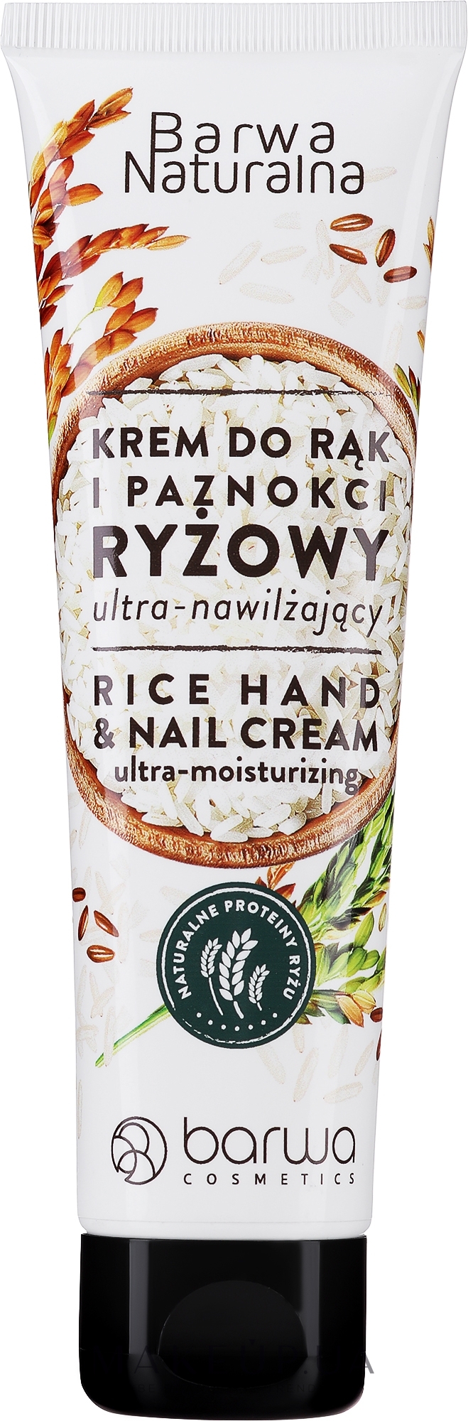 Крем для рук с протеинами риса - Barwa Natural Rice Protein Hand Cream — фото 100ml