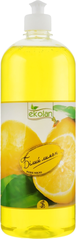Жидкое мыло "Белый лимон", пуш-пул - EkoLan — фото N1