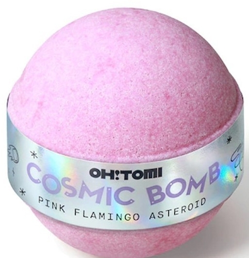 Бомбочка для ванни - Oh!Tomi Cosmic Bomb Pink Flamingo Asteroid — фото N1