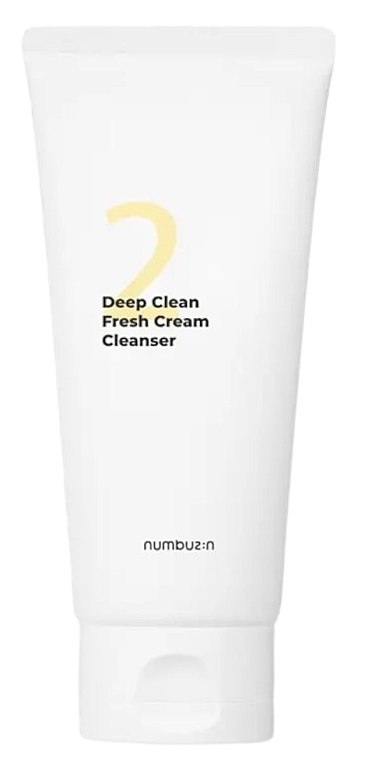 Зволожувальна емульсія для вмивання обличчя - Numbuzin No.2 Deep Clean Fresh Cream Cleanser — фото N1