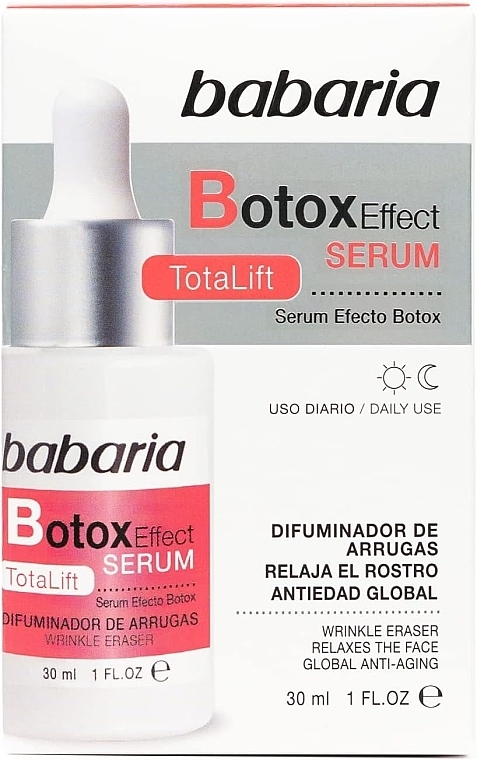 Лифтинг-сыворотка для лица - Babaria Botox Effect Total Lift Serum — фото N2