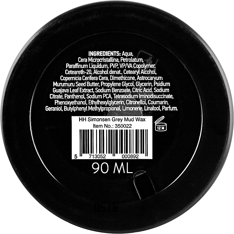 Универсальный воск для укладки, придающий объем волосам - HH Simonsen Grey Mud Wax — фото N2
