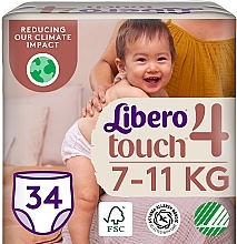 Парфумерія, косметика Підгузки-трусики дитячі Touch Pants 4 (7-11 кг), 34 шт. - Libero