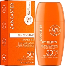 Оттеночный матирующий флюид для лица - Lancaster Sun Sensitive Tinted Mattifying Fluid SPF50 — фото N2