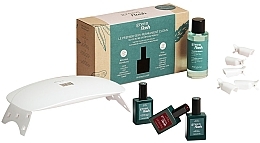 Парфумерія, косметика Manucurist Green Flash Kit Dark Pansy 24W - Набір, 6 продуктів