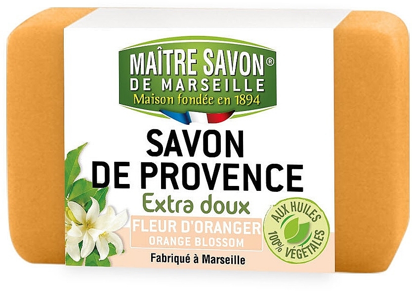 Мило "Апельсиновий цвіт" - Maitre Savon De Marseille Savon De Provence Orange Blossom Soap Bar — фото N1