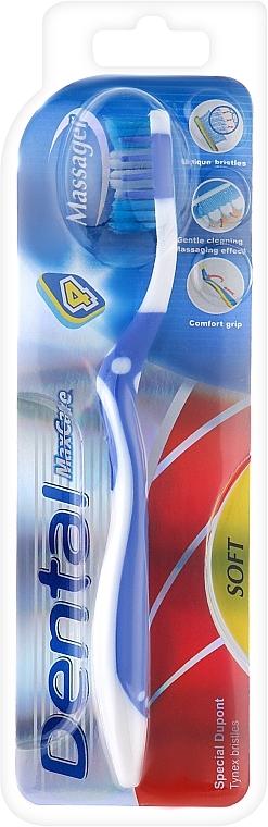 Зубна щітка "Massager", м'яка - Dental Max Care Toothbrus — фото N1