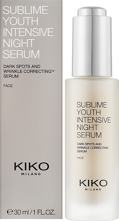 Ночная сыворотка для лица от прыщей и морщин - Kiko Milano Sublime Youth Intensive Night Serum — фото N2