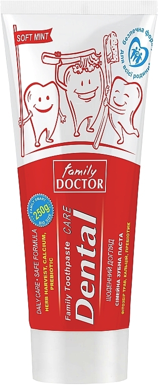 Сімейна зубна паста  - Family Doctor Dental Care Toothpaste