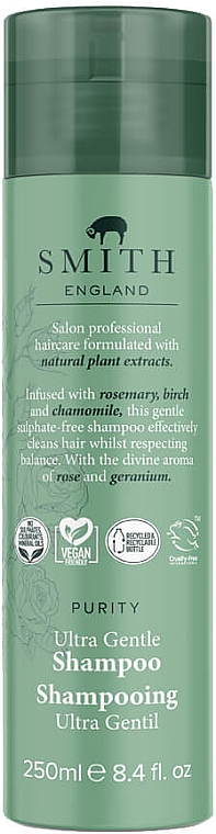 Шампунь для волос - Smith England Purity Ultra Gentle Shampoo — фото N1