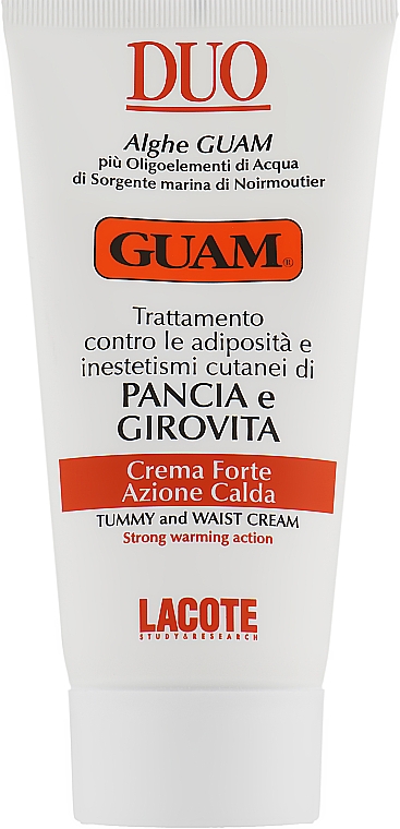 Крем для живота и талии с активным разогревающим эффектом - Guam Duo Intensive Warm Treatment Cream
