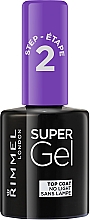 Верхнє покриття-гель для нігтів - Rimmel Top Coat Super Gel — фото N1