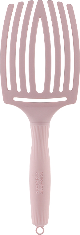 Щетка для укладки - Olivia Garden FingerBrush Combo Large Pastel Pink — фото N3