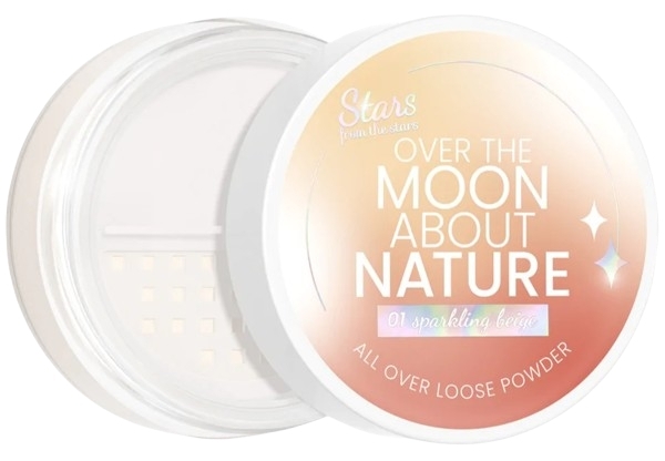 Розсипчаста пудра для обличчя та очей - Stars From The Stars Over The Moon About Nature All Over Loose Powder — фото 01 - Sparkling Beige