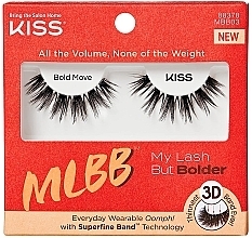 Накладні вії - Kiss 3D Volume False Eyelashes MLB Bolder Bold Move — фото N1