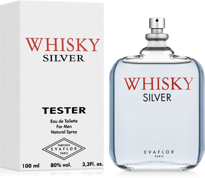 Evaflor Whisky Silver - Туалетная вода (Тестер без крышечки) — фото N2