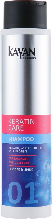 Шампунь для поврежденных и тусклых волос - Kayan Professional Keratin Care Shampoo — фото N1
