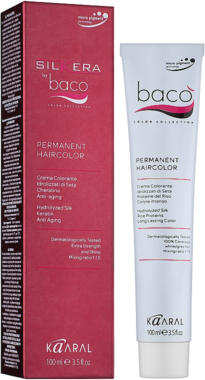 Краска для волос - Kaaral Baco Silkera Permanent Hair Colouring — фото N4